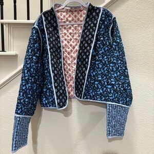 SHEIN Curve Quilted Paisley Jacket